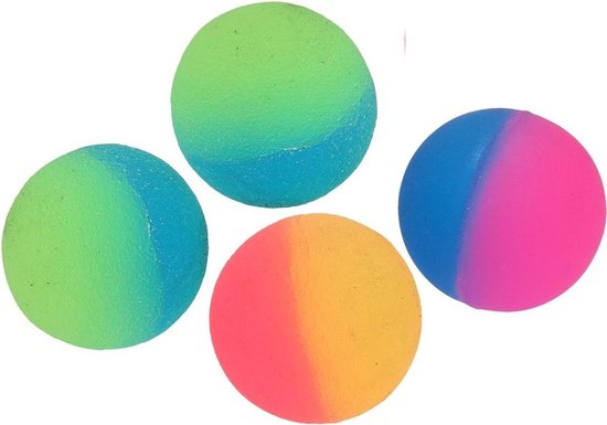 100 Stuiterballen - Frosted - 32 mm - Uitdeelcadeautjes - Traktatie - Kinderfeestje van Toi-Toys