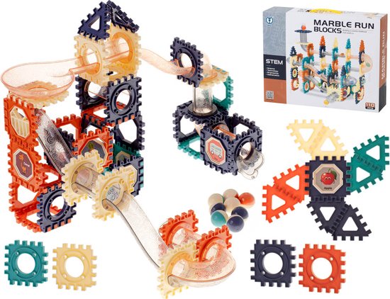 110 Delig Knikkerbaan Marble Run Bouwset - 3D Bouwen - Vanaf 3 Jaar van $