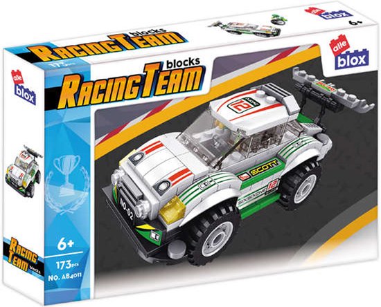 173-delige Raceauto Bouwstenen Set - AlleBlox 4011 van AlleBlox