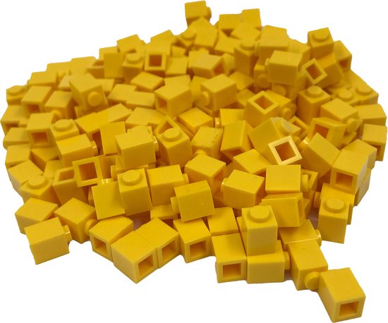 200 Bouwstenen 1x1 | Geel | Compatibel met Lego Classic | Keuze uit vele kleuren | SmallBricks van SmallBricks