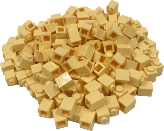 200 Bouwstenen 1x1 | Lichtgeel | Compatibel met Lego Classic | Keuze uit vele kleuren | SmallBricks van SmallBricks