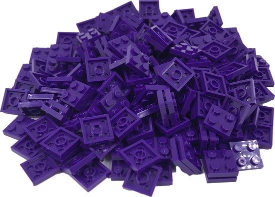 200 Bouwstenen 2x2 plate | Paars | Compatibel met Lego Classic | Keuze uit vele kleuren | SmallBricks van SmallBricks