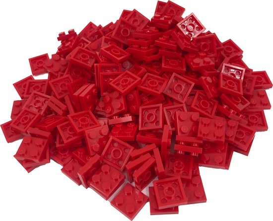 200 Bouwstenen 2x2 plate | Rood | Compatibel met Lego Classic | Keuze uit vele kleuren | SmallBricks van SmallBricks