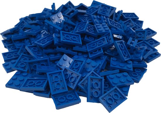 200 Bouwstenen 2x3 plate | Blauw | Compatibel met Lego Classic | Keuze uit vele kleuren | SmallBricks van SmallBricks