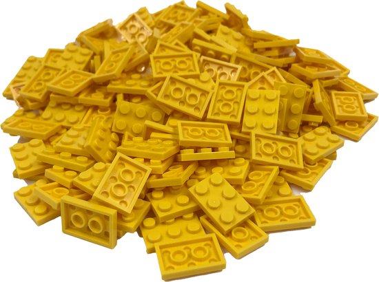 200 Bouwstenen 2x3 plate | Geel | Compatibel met Lego Classic | Keuze uit vele kleuren | SmallBricks van SmallBricks