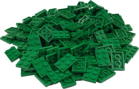 200 Bouwstenen 2x3 plate | Groen | Compatibel met Lego Classic | Keuze uit vele kleuren | SmallBricks van SmallBricks
