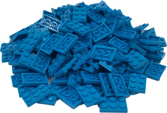 200 Bouwstenen 2x3 plate | Hemelsblauw | Compatibel met Lego Classic | Keuze uit vele kleuren | SmallBricks van SmallBricks