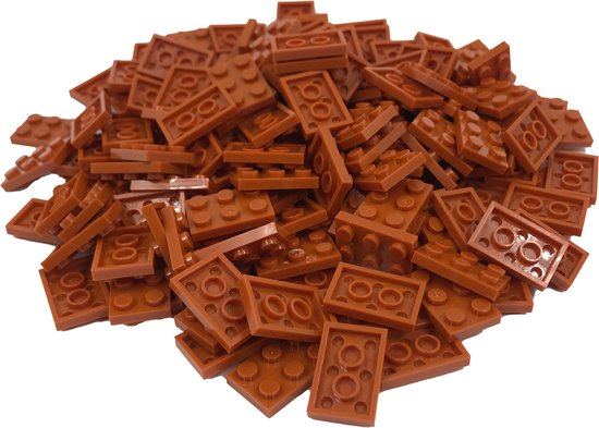 200 Bouwstenen 2x3 plate | Koffie | Compatibel met Lego Classic | Keuze uit vele kleuren | SmallBricks van SmallBricks