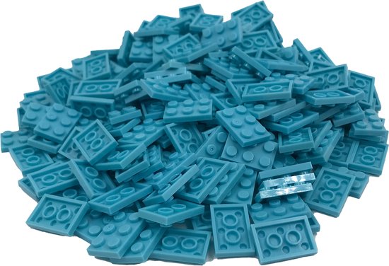 200 Bouwstenen 2x3 plate | Lichtblauw | Compatibel met Lego Classic | Keuze uit vele kleuren | SmallBricks van SmallBricks
