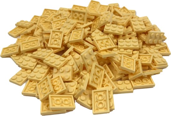 200 Bouwstenen 2x3 plate | Lichtgeel | Compatibel met Lego Classic | Keuze uit vele kleuren | SmallBricks van SmallBricks