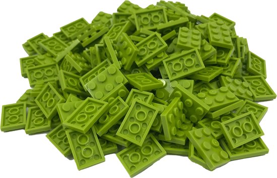 200 Bouwstenen 2x3 plate | Lime | Compatibel met Lego Classic | Keuze uit vele kleuren | SmallBricks van SmallBricks