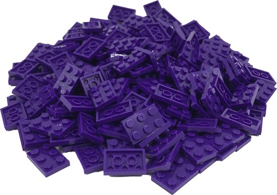 200 Bouwstenen 2x3 plate | Paars | Compatibel met Lego Classic | Keuze uit vele kleuren | SmallBricks van SmallBricks