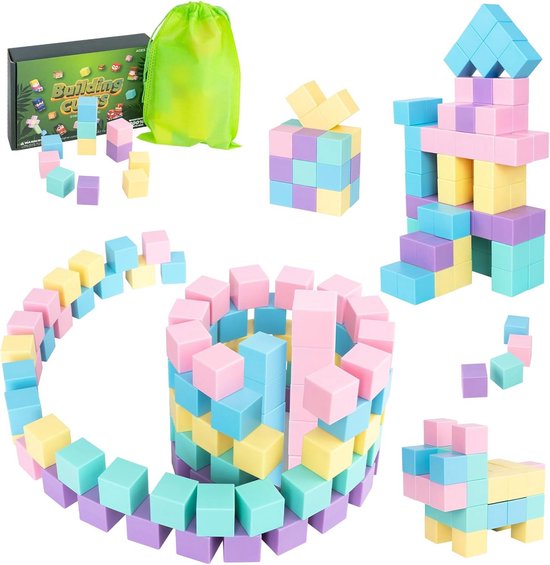 30 stuks magnetische kubussen – educatief bouwspeelgoed voor kinderen van 3-8 jaar van Merkloos