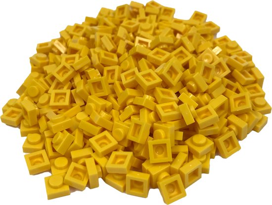 400 Bouwstenen 1x1 plate | Geel | Compatibel met Lego Classic | Keuze uit vele kleuren | SmallBricks van SmallBricks