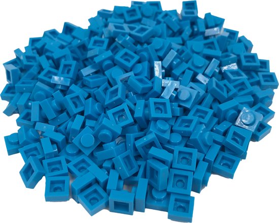 400 Bouwstenen 1x1 plate | Hemelsblauw | Compatibel met Lego Classic | Keuze uit vele kleuren | SmallBricks van SmallBricks