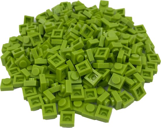 400 Bouwstenen 1x1 plate | Lime | Compatibel met Lego Classic | Keuze uit vele kleuren | SmallBricks van SmallBricks