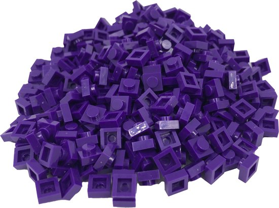 400 Bouwstenen 1x1 plate | Paars | Compatibel met Lego Classic | Keuze uit vele kleuren | SmallBricks van SmallBricks
