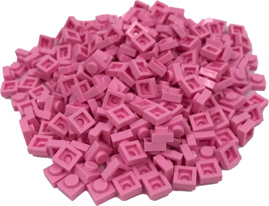 400 Bouwstenen 1x1 plate | Roze | Compatibel met Lego Classic | Keuze uit vele kleuren | SmallBricks van SmallBricks