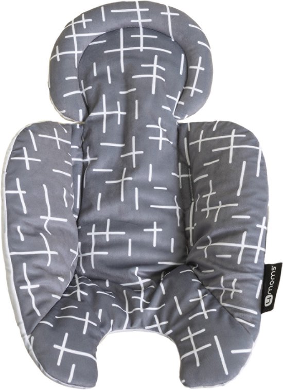 4Moms Tweezijdige Newborn Comfort Inleg Plush MamaRoo Grey van 4M