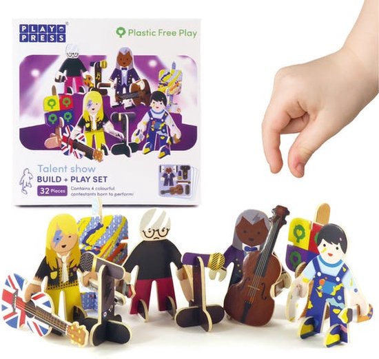 5 Pack Playpress Constructiespel van Merkloos