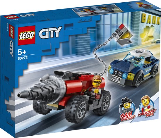 60273 LEGO City Elite Politie achtervolging boorder van Merkloos