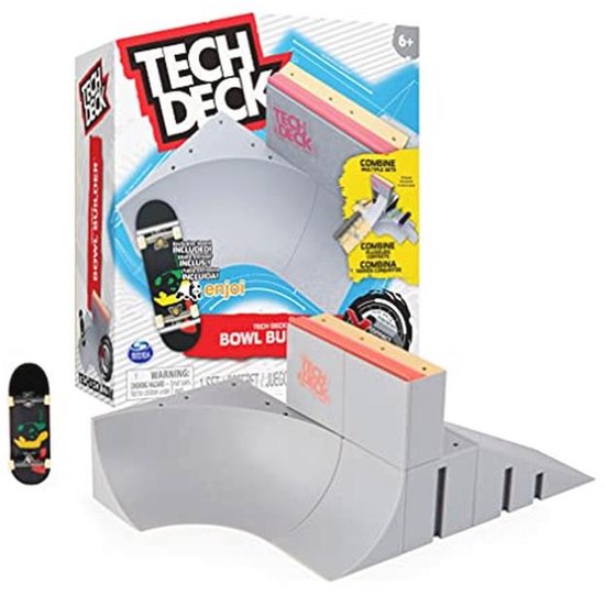 Aanpasbaar Skatepark-Set voor Vingerboarden - Bowl Builder X-Connect Park Creator van Merkloos