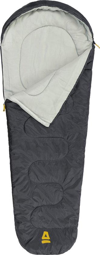 Abbey Camp Slaapzak - Mummie Model - Grijs - 220x80/50 cm - Tochtrand van Abbey Camp