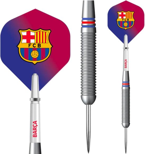 ABC Darts - Dartpijlen FC Barcelona Silver Steel Official Licensed - 22 gram van ABC Darts