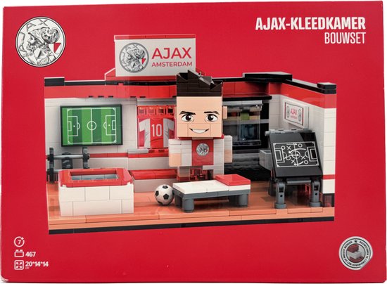 Ajax-bouwset Bricks kleedkamer van Merkloos