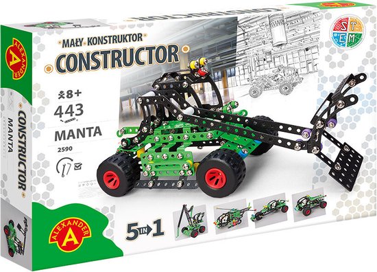 Alexander Speelgoed Constructor PRO - Manta (5in1) - 444st van Alexander