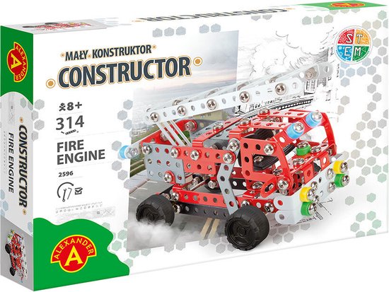 Alexander Toys Constructor - Brandweerwagen - 314st van Alexander Toys