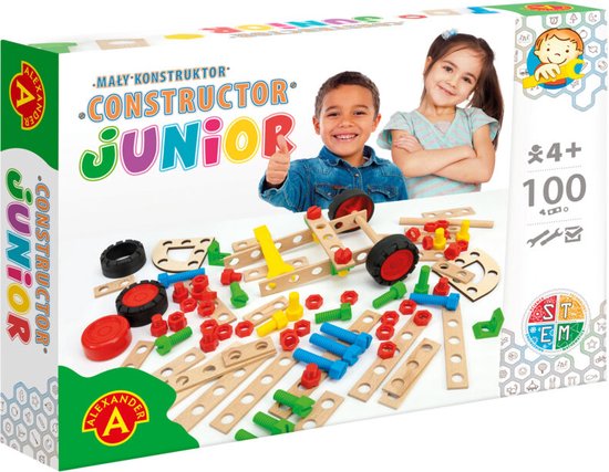 Alexander Toys Constructor Junior - Doe het zelf bouwpakketten - 100p van Alexander Toys