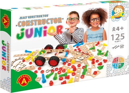 Alexander Toys Constructor Junior - Doe het zelf bouwpakketten - 125p van Alexander Toys