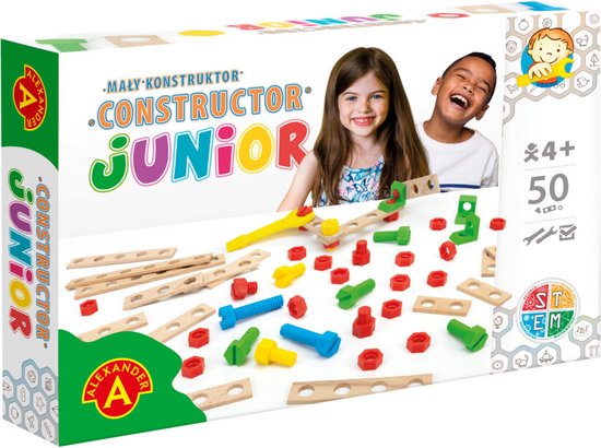 Alexander Toys Constructor Junior - Doe het zelf bouwpakketten - 50st van Alexander Toys