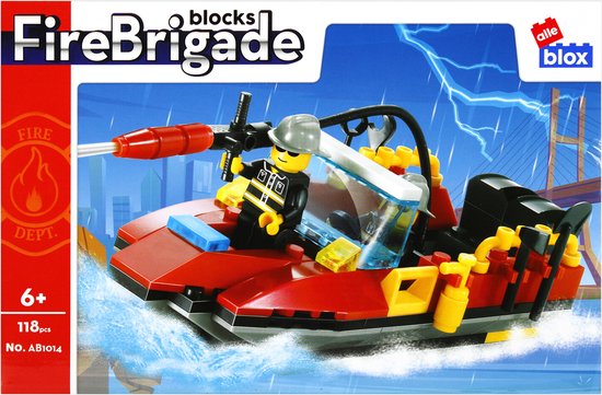 alle blox FireBrigade - Brandweerboot - 492813 van Alle Blox