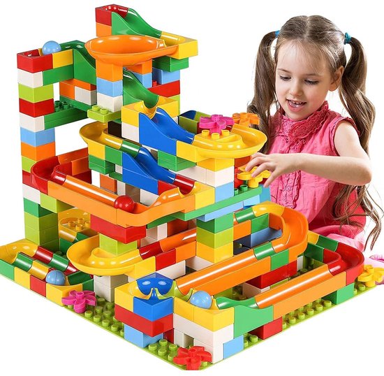 【Alles-in-1 Profi Promo】Bouwtafel set + 80 Bouwblokken - Kindertafel met 2 Stoeltjes en 4 Bakjes - Blokkentafel - Speeltafel - Blokken Tafel Kinderen - Constructie Speelgoed 2, 3, 4, 5Y - Geschikt voor Duplo (Grote) & Lego (Kleine) Bouwstenen van Playavon