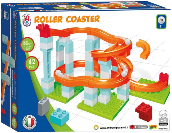 Androni Knikkerbaan 62 delig - Duplo geschikt van Merkloos