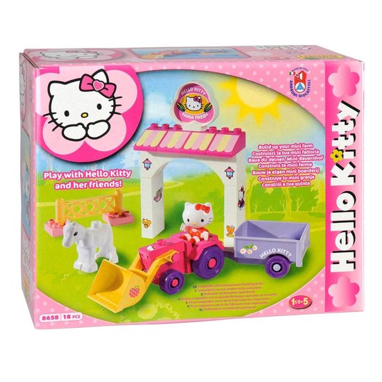Androni Unico Plus Hello Kitty Tractor, 18 Pcs. van Androni