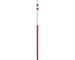 ARS Uitschuifbare Telescoopsteel - 1840-4560 mm - Lichtgewicht Aluminium - Antislip Greep - Rood/grijs van ARS