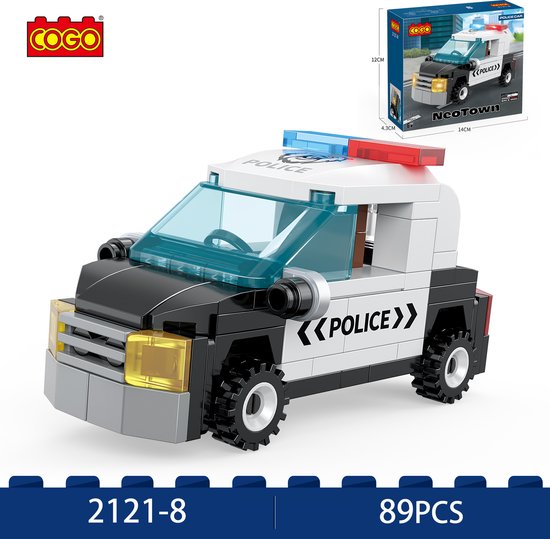 Autoset assorti Neotown Cogo bouwset 2121 van Cogo