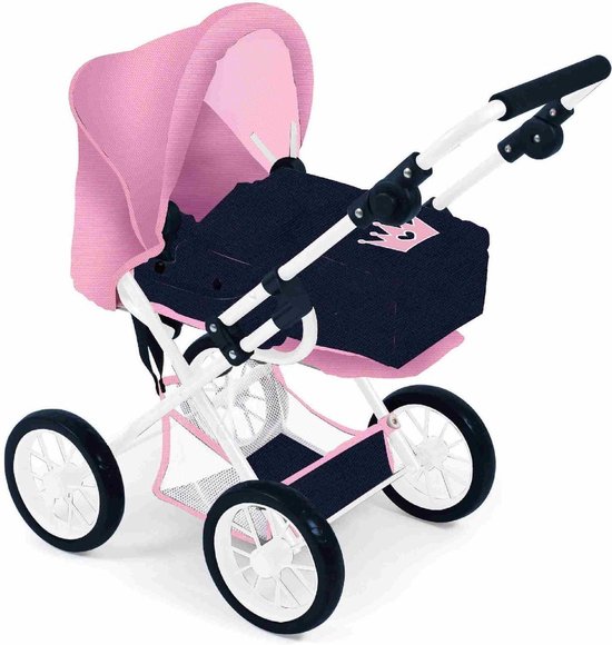 Baby and Toddler Braet Carriage Mini Crown Blue/Pink van Ecotoys