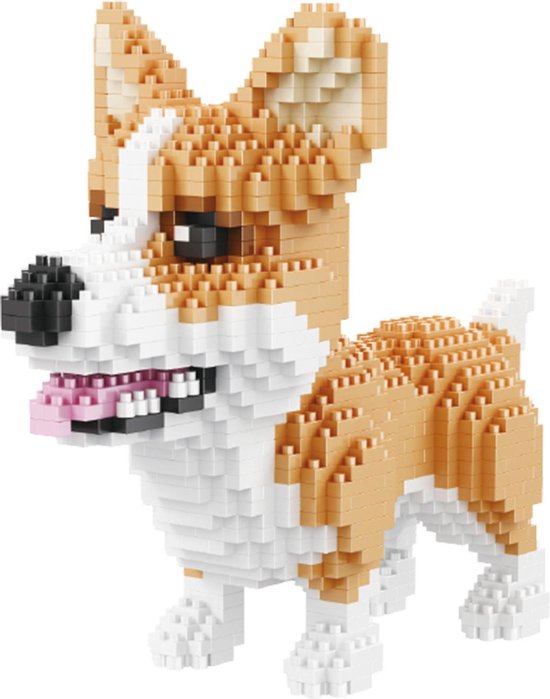 Balody Corgi - Nanoblocks / miniblocks - Bouwset / 3D puzzel - 1380 bouwsteentjes - Balody 16043 van Balody