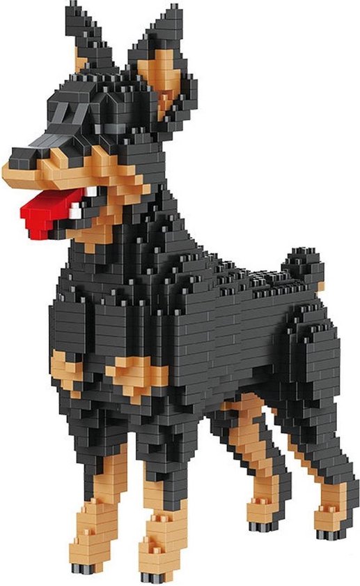 Balody Doberman - Nanoblocks - bouwset / 3D puzzel - 957 bouwsteentjes van Balody