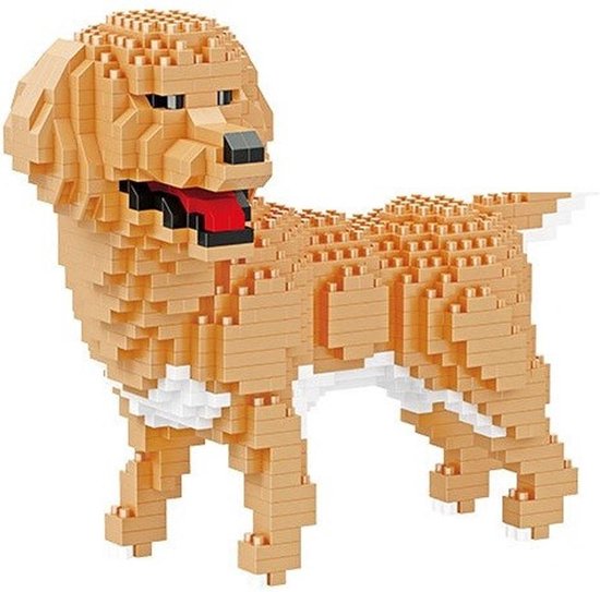 Balody Golden Retriever - Nanoblocks - bouwset / 3D puzzel - 824 bouwsteentjes van Balody