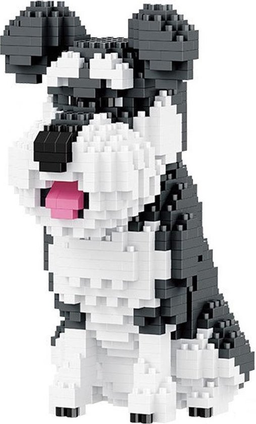 Balody Schnauzer - Nanoblocks - bouwset / 3D puzzel - 934 bouwsteentjes van Balody