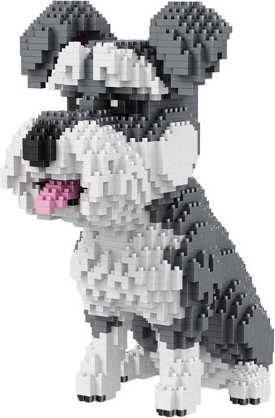 Balody Schnauzer - Nanoblocks / miniblocks - Bouwset / 3D puzzel - 2100 bouwsteentjes - Balody 16049 van Balody