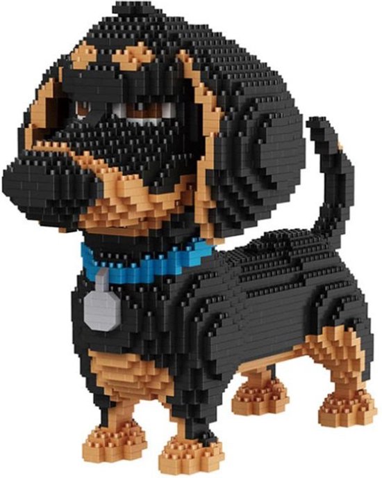 Balody Teckel - Nanoblocks / miniblocks - Bouwset / 3D puzzel - 2100 bouwsteentjes - Balody 16014 van Balody