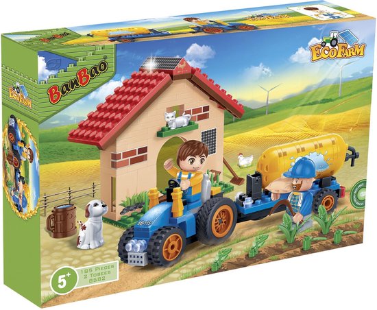 BanBao Boerderij Tractor met Giertank - 8582 van BanBao