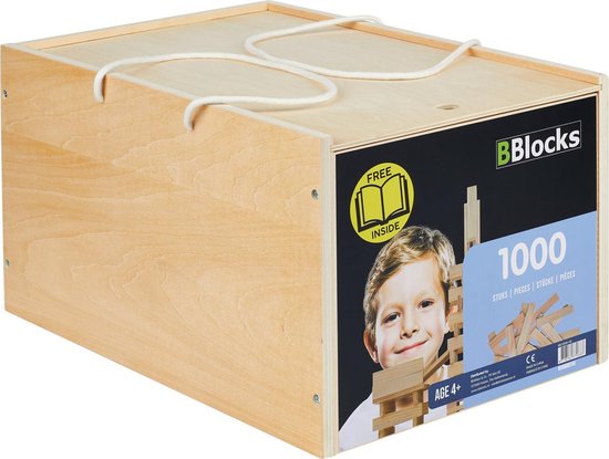 BBlocks BBlocks 1000 stuks in houten kist van BBlocks