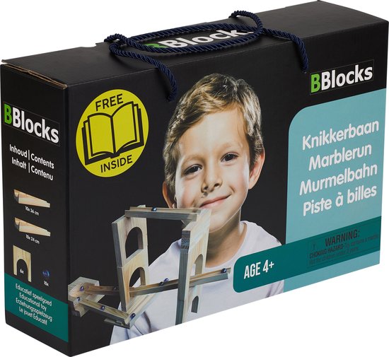 BBlocks Houten Knikkerbaan - 36 delig van Merkloos